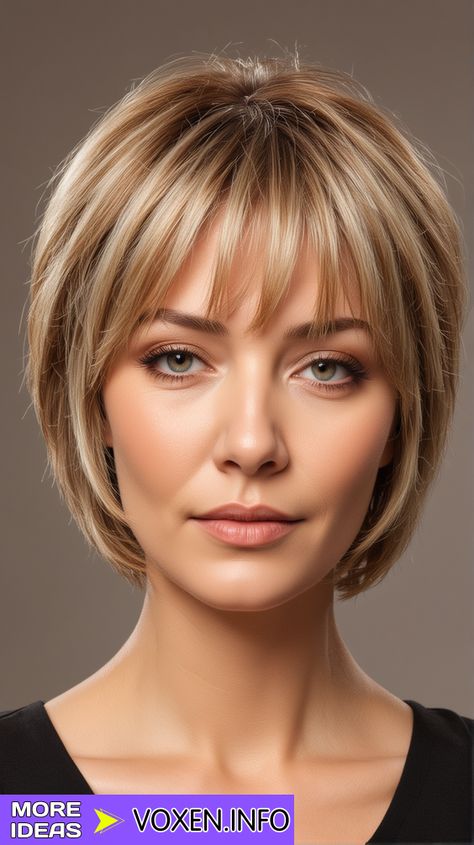 23 Flattering Bob Haircuts for Round Faces: Styles and Care Tips Short Hair Bob With Curtain Bangs, Short Hair With Front Bangs, Haircuts For Round Faces Short, Short Bob Hairstyles With Bangs, Textured Bob Hairstyles, Fine Hair Bangs, Bob Hairstyles For Round Face, Haircuts For Round Faces, Bob Haircut For Round Face