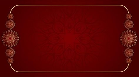 Red background with ornamental mandala | Premium Vector #Freepik #vector #mandala-invitation #round-design #indian-motif #arabesque-background Arabesque Background, Mandala Invitation, Mandela Patterns, Ornamental Mandala, Indian Motif, Motif Arabesque, Red Indian, Mandala Background, Luxury Background