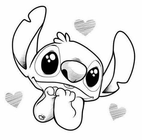 Positivity Tattoo, Stitch Coloring Pages, Easy Disney Drawings, Stitch Tattoo, Goth Tattoo, Lilo And Stitch Drawings, Disney Tattoo, Stitch Drawing, Disney Art Drawings