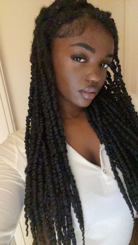 #twists #blackgirlshairstyles #passiontwists Passion Twists, Protective Hairstyle, Black Girls Hairstyles, Twist, Hairstyles, Hair Styles, Hair