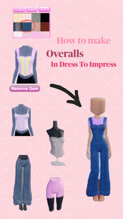 Dress Impress, Dti Ideas, Dress To Impress, Berry, Overalls, Outfit Ideas, Pattern, Quick Saves