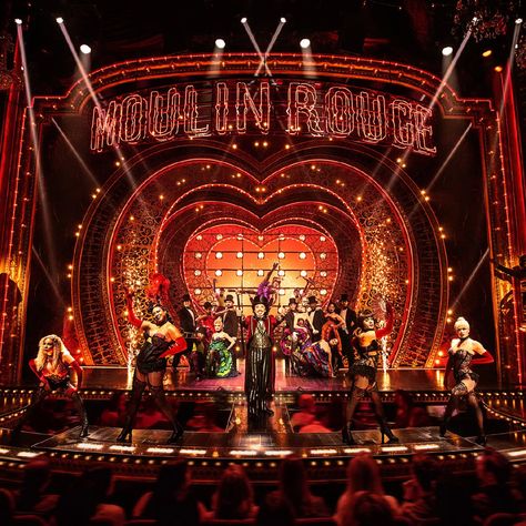 Old Theatre Aesthetic, Old Hollywood Theatre, Moulin Rouge Musical Broadway, Moulin Rouge The Musical, Moulin Rouge Musical, Old Theatre Stage, Career Aesthetic, Tina Turner Musical, Carnival Design