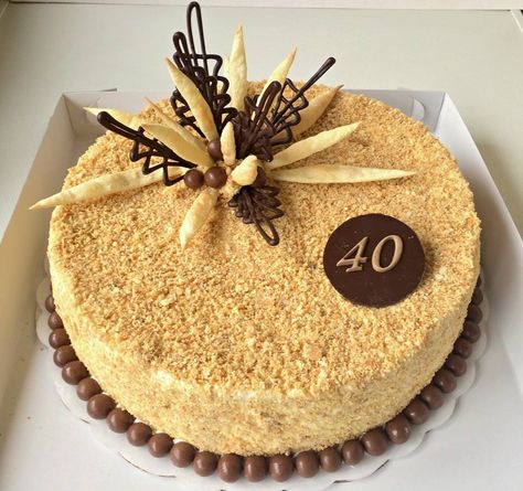 Napoleon Cake Decoration, Cheesecake Shop, Napoleon Cake, Food Bouquet, Fall Cakes, Creative Birthday Cakes, Honey Cake, Cakes For Men, Cake Decorating Tips