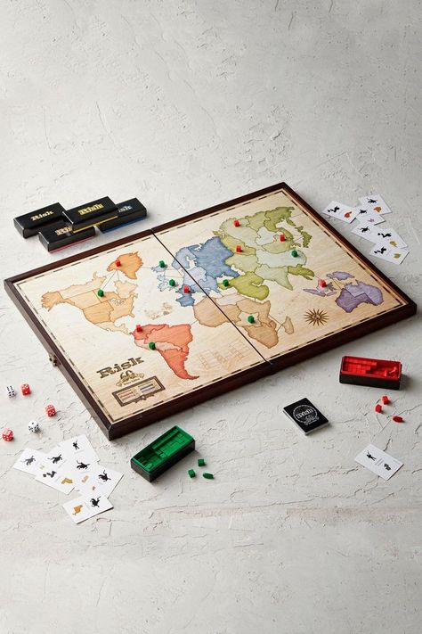 Luxury Board Games, Risk Board Game, Risk Games, Board Games Diy, Educational Board Games, Wooden Board Games, Board Game Design, Home Library Design, Fun Board Games