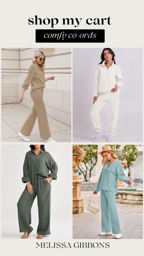 Looking for the perfect stay-at-home outfit that's both comfortable and stylish? Look no further than these comfy co-ords! Our stay-at-home mom-approved sets are perfect for lounging around the house, running errands or even taking a quick nap. Made from soft and cozy materials, you'll never want to take them off! With a variety of colors and styles to choose from, you're sure to find the perfect match for your personal style. Mom Outfits Comfy, At Home Mom Outfits, Stay At Home Mom Outfits, Stay At Home Outfits, Outfits For Mom, Outfits Amazon, Mom Vibes, Outfits Comfy, At Home Outfits