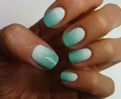 Vacation nails for dark skin Mint Green Nails, Ombre Manicure, Nagellack Trends, Spring Nail Trends, New Nail Designs, Nails Prom, Super Nails, Trendy Nail Art, Trendy Nail Design