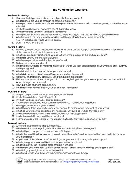 40 Reflection Questions Want to make a poster of these so I can refer students to them and promote self-reflection! Ell Strategies, Reflective Questions, Work Infographic, Dance Education, Student Reflection, Inquiry Learning, Primary Writing, Coaching Questions, Reflective Practice