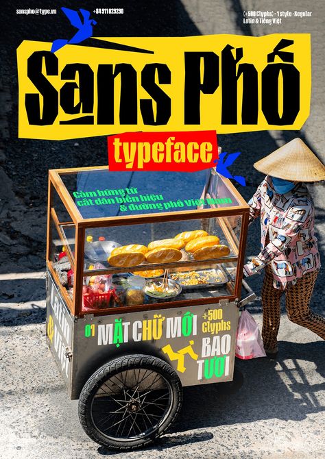 Sans-Phố Typeface :: Behance Pho Restaurant Design, Vietnamese Graphic Design, Thai Font Design, Pho Illustration, Logo Font Design, Cultural Exhibition, Indesign Inspiration, Graphic Design Type, Typo Logo Design