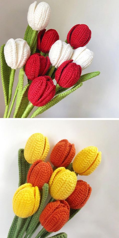 Stunning Crochet Flowers Free Patterns – 1001 Patterns Easy Crochet Flowers For Beginners Free, Crochet Flower Stem Pattern Free, Crochet Spring Flowers Free Pattern, Free Crochet Patterns Plants, Crochet Lilly Pattern, Crochet Flowers Free Pattern Bouquet, Crochet Bouquet Pattern Free, Crochet Tulips Pattern Free, Crochet Flower Bouquet Free Pattern