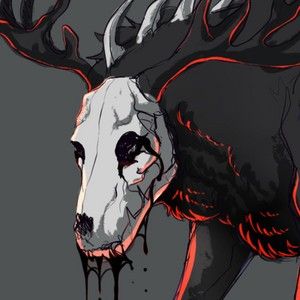 Wendigo Fanart, Wendigo Drawing, Bloodborne Art, Dark Creatures, Creature Drawings, Skull Drawing, Mythical Creatures Art, Creepy Art, Creature Concept Art