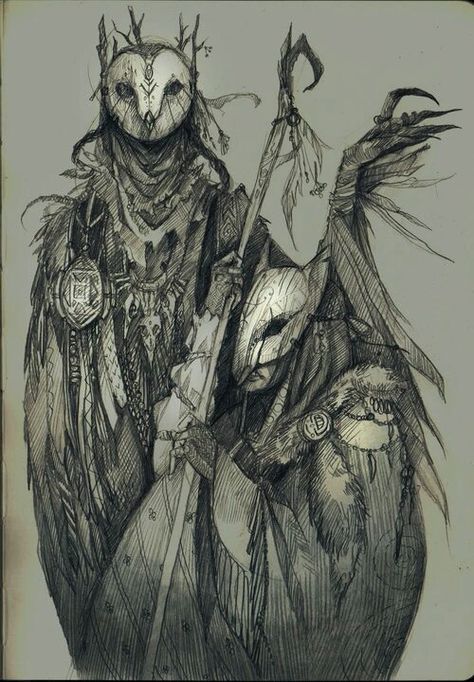 Owl people 다크 판타지, Samana, Arte Obscura, Arte Inspo, 판타지 아트, Creature Concept, Arte Horror, Dnd Characters, Creature Design