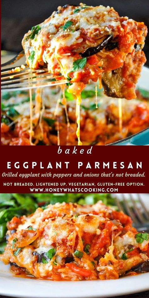 Gf Eggplant Parmesan, Vegan Eggplant Parmesan Baked, Gf Mediterranean Recipes, Eggplant Parmesan With Ricotta Cheese, Eggplant Parmesan Vegan, Veggies Sandwich, Eggplant Marinara, Vegan Eggplant Recipes, Vegan Eggplant Parmesan