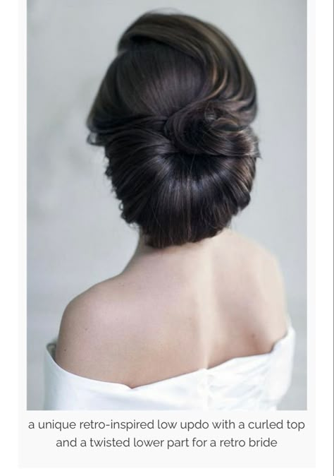 Retro Wedding Hairstyles, Hairstyles Feminine, Bridesmaid Hair Vintage, Classic Updo Hairstyles, African Wedding Hairstyles, Vintage Wedding Hairstyles, Sanggul Modern, Chignon Updo, Retro Wedding Hair