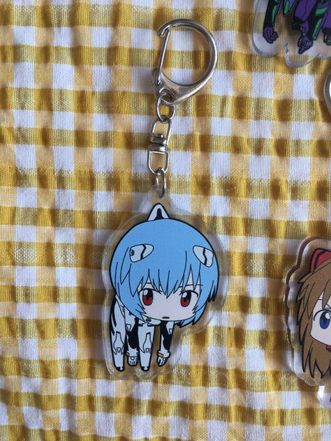 Keychain Aesthetic, Anime Keychain, Rei Ayanami, Keychains, Anime