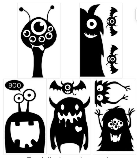 Monster Silhouette, Moldes Halloween, Halloween Window Clings, Strašidelný Halloween, Halloween Window Decorations, Bricolage Halloween, Mascaras Halloween, Adornos Halloween, Halloween Window