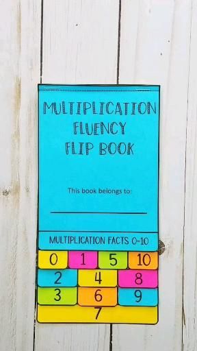 This best-selling flip book for practicing multiplication is a great reference tool for your students. The flip books cover facts 0-10 and 0-12 #mathwithraven Multiplication Math Facts, Math Flip Books, Multiplication Flip Book Free, Multiplication Flip Book, Multiplication Booklet, Multiplication Crafts, Flip Book Ideas, Grade 3 Classroom, Teach Multiplication Facts