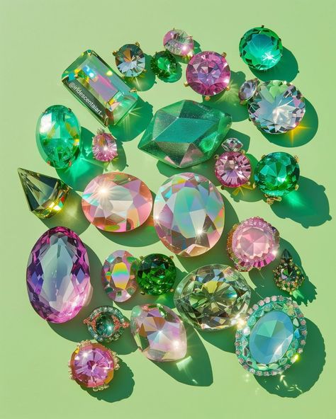 There's just something so aesthetically pleasing about these jewels 💎✨ #Jewels #IridescentJewels #IridescentGems #IridescentJewels #Iridescent #IridescentAIArt #IridescentArt #Gems #Gemstones #Gemstone #Jewel Gem Aesthetic, Jewels Aesthetic, Gemstone Aesthetic, Retro Backgrounds, Fantasy Place, Object Reference, Gemstone Collection, Retro Background, Faceted Gems