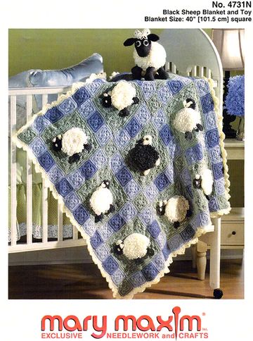 Afghan Knitting and Crochet Patterns & Books | Mary Maxim Crochet Crib Blanket, Felt Crafts Kids, Sheep Blanket, Crochet Farm Animals, Crochet Sheep, Mary Maxim, Caron Simply Soft, Baby Afghan Crochet, Knitted Afghans