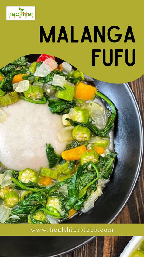 This is Malanga fufu recipe by healthier steps Fufu Recipe Africans, Fufu Recipe, Vegan African Recipes, Braised Kale, Vegan Stew, African Cooking, Caribbean Cuisine, Jerk Seasoning, Starchy Vegetables