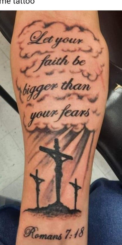 Wrap Around Forearm Tattoos Men, Granddad Tattoo, Leg Tats For Men, Bible Tattoos For Men, Bible Scripture Tattoos, Bible Verse Tattoos For Men, Christian Tattoos Men, Griffin Tattoo, Scripture Tattoos