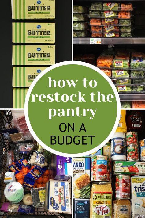 Domestic Skills, Pantry Restock, Pantry On A Budget, Pantry Basics, Prepper Pantry, Pantry Challenge, Pantry List, Preppers Pantry, Storage Pantry