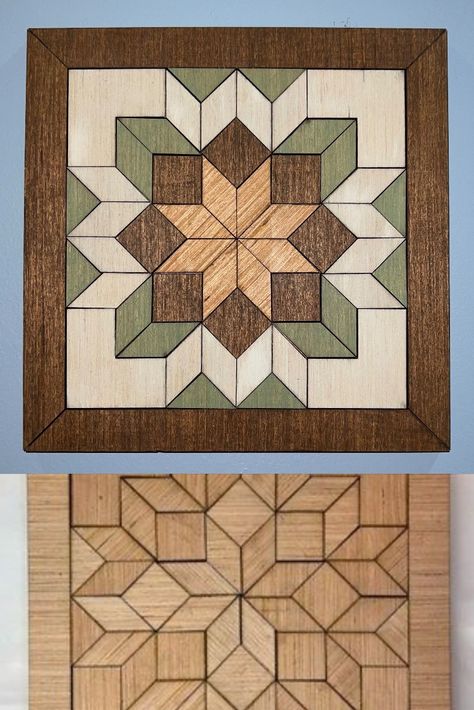 I purchased the laser cut wood quilt block (actually 2 different ones to make a matching pair) and painted for a Christmas gift. Great for the quilter or quilt lover you know.....or even for yourself! Wood Barn Quilt, Wood Quilt Block, Wood Quilt, Wood Chopping, Wood Chopping Board, Wood Barn, Rustic Wood Signs, Barn Quilt, Barn Quilts