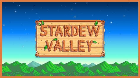 Stardew Wallpaper Desktop, Stardew Valley Wallpaper Desktop, Stardew Valley Background, Valley Logo, Logo Wallpaper, Landscape Background, Title Card, Wallpaper Size, Stardew Valley