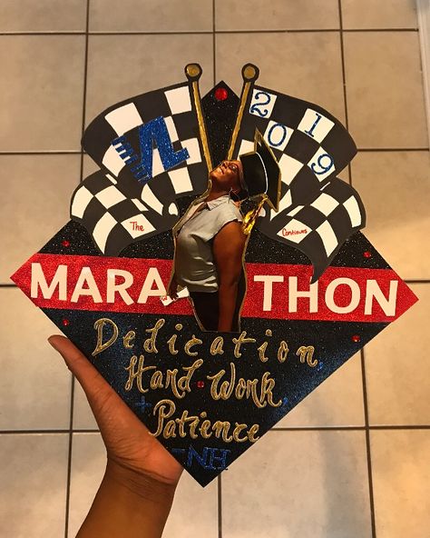 Bandana Nails, Funny Graduation Caps, Grad Shoot, High School Graduation Cap, Grad Caps, Cap Decoration, Graduation Cap Toppers, Nipsey Hussle, Graduation Caps