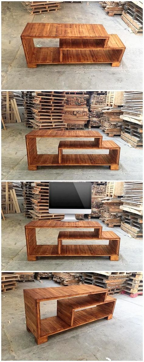 Pallet Tv, Pallet Tv Stand, Pallet Tv Stands, Tv Stand Decor, Summer Diy Projects, Pallet House, Pallet Creations, Wood Pallet Projects, Pallet Ideas