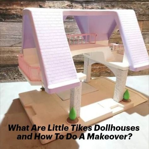 little tikes dollhouses Doll House Makeover, My Size Barbie, Princess Cottage, Dollhouse Makeover, House Makeovers, Dollhouse Tutorials, Dollhouse Miniature Tutorials, House Makeover, House Vintage