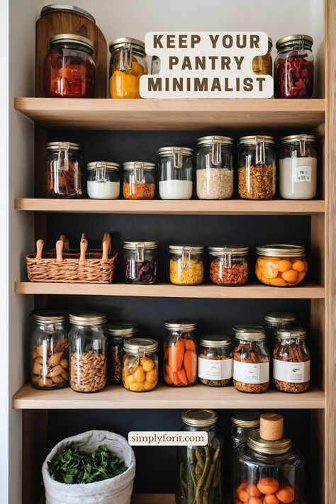 A cluttered pantry can make meal planning overwhelming. Aim to stock your pantry with a few essentials like olive oil, canned beans, whole grains, and herbs or spices you regularly use. A minimalist pantry can make meal prep more straightforward, reducing the chance you’ll buy ingredients you don’t need or waste food that you forget to use. Pantry Minimalist, Clean Eating Pantry, Minimalist Pantry, Healthy Pantry, Stock Your Pantry, Decision Fatigue, Mind Diet, Pantry Makeover, A Balanced Life