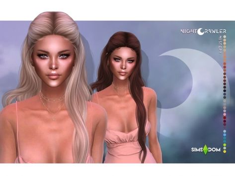 nightcrawler mystery hair - The Sims 4 Download - SimsFinds.com Die Sims 4, Sims 4 Black Hair, Mod Hair, Sims 4 Cas Mods, Pelo Sims, Tumblr Sims 4, Sims 4 Dresses, The Sims 4 Download, Sims4 Clothes