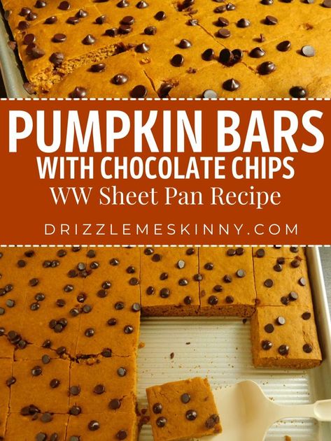 Weight Watcher Low Point Snacks, Ww Pumpkin Desserts, Weight Watcher Fall Recipes, One Point Sheet Pan Pumpkin Bars, Ww Pumpkin Bread Weight Watcher Recipes, Weight Watcher Pumpkin Bread, Weight Watchers Halloween Recipes, Weight Watcher Pumpkin Recipes, Weight Watchers Fall Desserts