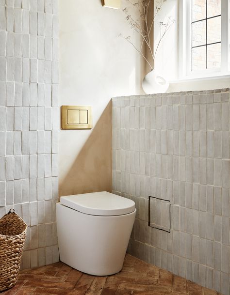 Handmade tiles in curated colours. Reclaimed and handmade tiles by Bert and May. Portugal Tiles Bathroom, Zellige Tiles Bathroom, Zellige Bathroom, Bathroom Palette, Mediterranean Bathrooms, Zellige Tile Bathroom, English Style Interior, Moroccan Zellige Tile, Bert And May