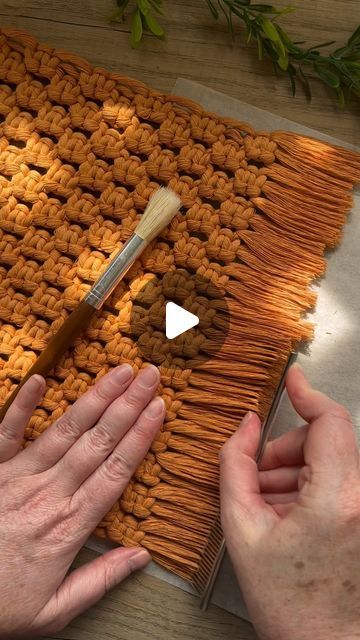 Beth Alpert on Instagram: "🧡 Let’s set this placemat fringe! 🧡 

#macrame #macramehomewares #macramelove #macramé #macramemakers #macrameartist #macrameplacemat" Macrame Patterns Tutorials, Macrame Patterns, Placemats, Macrame, Let It Be, On Instagram, Instagram, Macramé