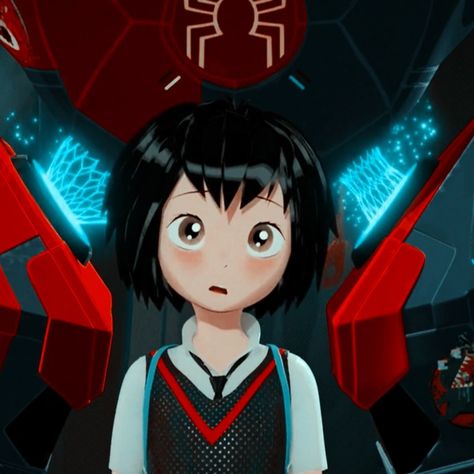 Spiderverse Penny Parker, Penny Parker Pfp, Penny Spiderverse, Penni Parker Icon, Peni Spiderverse, Penni Parker Spiderverse, Peni Parker Icon, Peni Parker, Penny Parker