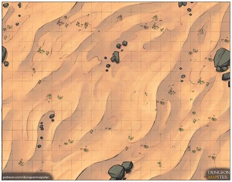 Desert Map, Dnd World Map, Tabletop Rpg Maps, Dnd Maps, Rpg Maps, Tile Texture, Sand Textures, Dungeon Maps, D D Maps