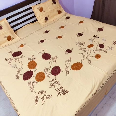 Patch work machine embroidery bedsheet Cotton fabric bedsheet Queen size double bedsheet with two pillow cover 90*103 Beige color 1600/- free shipping all over india No cash on delivery 7710863253 #reels #applique #appliquebedsheet #patchworkbedsheet #handembroiderybedsheet #handembroidery #handembroidered #handmadecrafts #handloom #gift #giftideas #bedsheetgift #like #fyp #likesforlike #follow #kathawork Embroidery Bedsheet, Bed Sheet Painting Design, Sheet Painting, Biscuit Color, Double Bed Sheets, Patch Work, Bed Sheet, Double Beds, Cash On Delivery