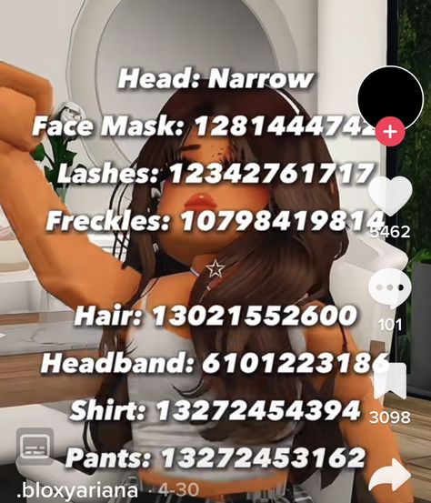 Freckles Codes For Bloxburg, Roblox Id Codes For Freckles, Narrow Head Code Berry Ave, Bloxburg Sports Bra Codes, Berry Avenue Codes Clothes Hair Brown, How To Get No Face In Berry Ave, Bloxburg Brown Hair Outfit Codes, Roblox Freckles Face Code, Cheeks Head Code Bloxburg