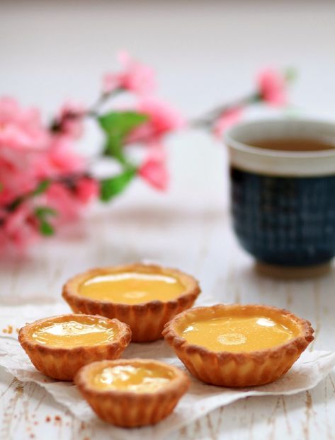 Tea Time Treats, Egg Tart Recipe, Tart Filling, Tarts Crust, Tart Baking, Cheese Tarts, Kinds Of Desserts, Cinnamon Recipes, Pastry Crust