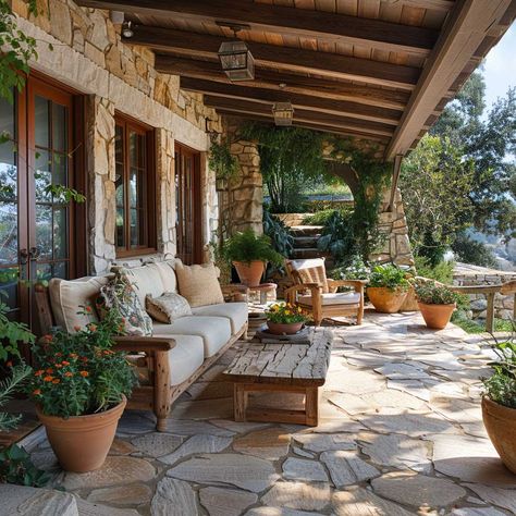 Front Patio Ideas, Denmark House, Italian Courtyard, Open Patio, Bistro Patio Set, Bistro Patio, Stone Paths, Table And Two Chairs, Inspiring Lifestyle