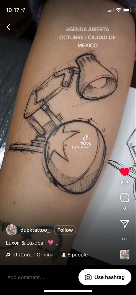 Pixar Lamp Tattoo, Pixar Tattoo, Pixar Lamp, Lamp Tattoo, Light Tattoo, Disney Up, Disney Tattoos, Old School Tattoo, Infinity Tattoo