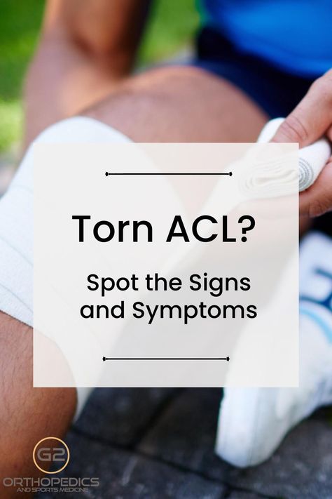 Any athlete who jumps, lands, or experiences sudden movement changes, should know the signs and symptoms of an ACL tear. Check out or recent blog on the topic to learn more! g2orthopedics.com/torn-acl-signs/ #lifebackinmotion #g2orthopedics #sportsmedicine #orthopedics #orthopedicsurgery #richmondva Torn Acl Exercises, Acl Tear Recovery, Acl Surgery Recovery, Acl Recovery, Torn Acl, Tears Quotes, Acl Surgery, Anterior Cruciate Ligament, Acl Tear