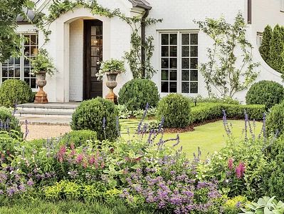 Southern Landscaping, Small Front Garden Ideas, Zoysia Grass, Landscaping Ideas Front Yard, Small Front Gardens, Endless Summer Hydrangea, Southern Garden, Green Backdrops, Front Yard Landscaping Ideas