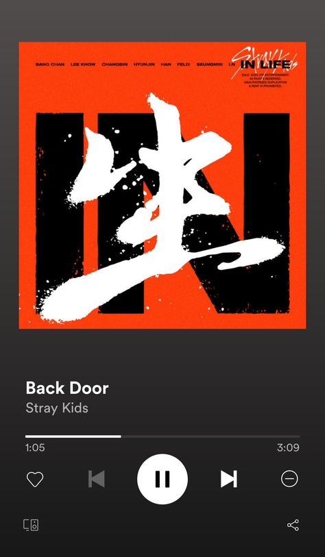 🤠🤚🖤 Kpop Album Cover Stray Kids, God's Menu Stray Kids, Spotify Screenshot, Song Of The Day, Iphone Music, Pop Playlist, Chan Lee, Vibe Song, Back Door