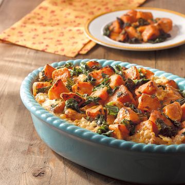 sweet potato kale casserole frozen Pioneer Woman Sweet Potato Casserole, Pioneer Woman Sweet Potatoes, Kale Casserole, Sausage Ravioli, Sweet Potato And Kale, Fried Goat Cheese, Sweet Potato Kale, Pioneer Woman Recipes, Bowtie Pasta