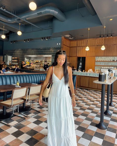 a crêpe a day keeps the hanger away 😋 dress is @shop12thtribe code: brooket10 summer maxi dress, flowy dress, minimalist style #summermaxidress #simpledress #flowydress #goldaccessories #minimalistfashion #summeroutfitinspo Maxi Dress Flowy, Dress Minimalist, The Hanger, Dress Flowy, Summer Maxi, Gold Accessories, Flowy Dress, Summer Maxi Dress, Minimalist Style