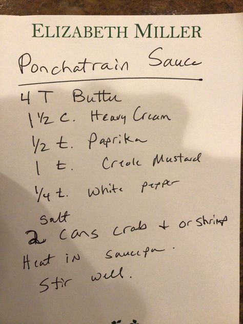 Ponchatrain Sauce Recipe, Ponchatrain Sauce, Pontchartrain Sauce Recipe, Pontchartrain Sauce, Sauce For Fish, White Pepper, Fish Sauce, Cooking Ideas, Sauce Recipe