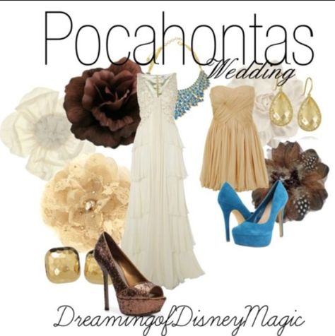 Pocahontas wedding Pocahontas Wedding, Pocahontas State Park Wedding, Pocahontas Shoes, Pocahontas Dress Inspired Outfits, Disney Wedding Shoes, Pocahontas Ballgown, Disney Princess Wedding Dresses, Disney Princess Wedding, Disney Dress Up