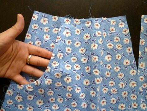 Pockets Dress Pockets Sewing Ideas, Pockets Sewing Ideas, Sew Pockets, Pocket Sewing, Pocket Tutorial, Sewing Pockets, Projek Menjahit, Slash Pocket, Sewing Pants